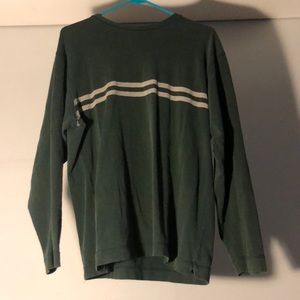 Green two white strip long sleeve